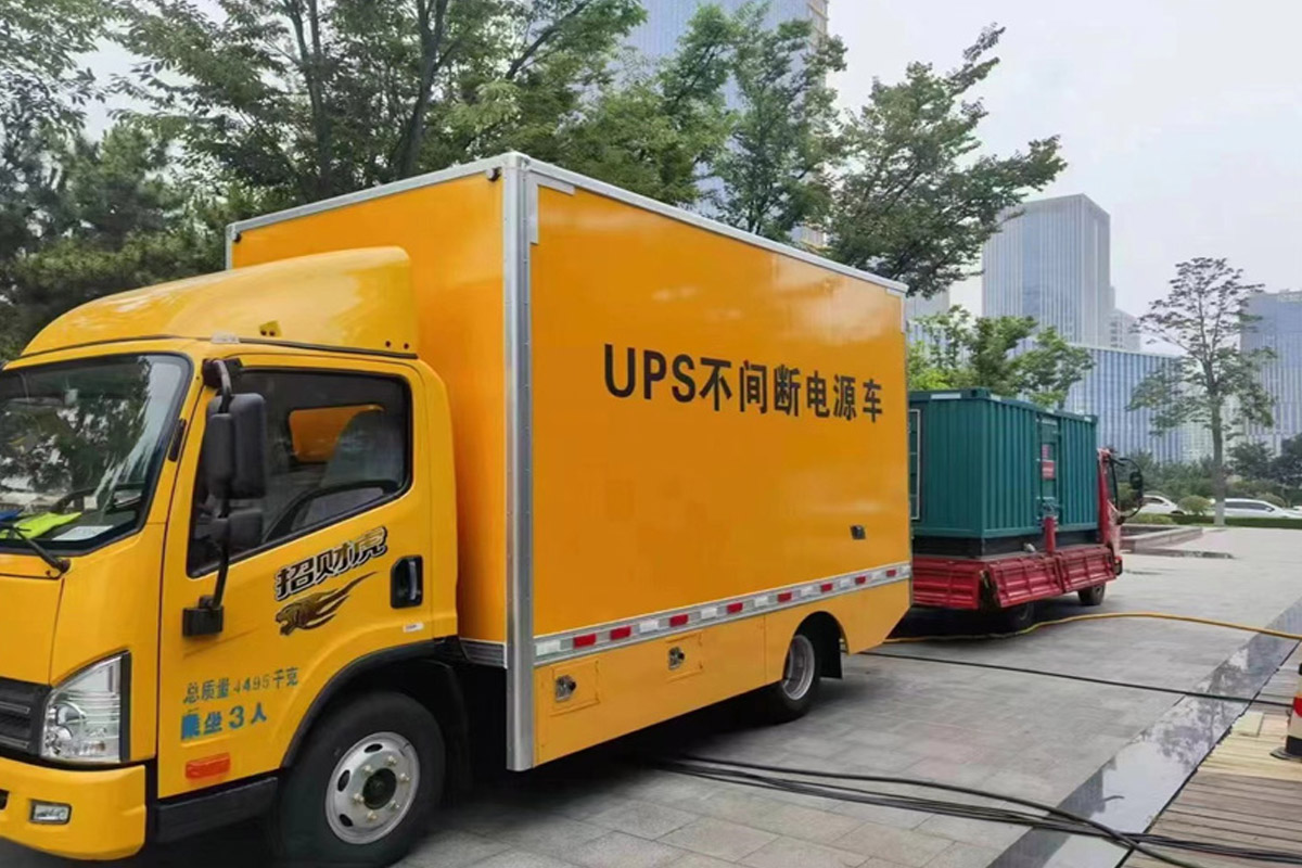 泸定发电机租赁施工现场