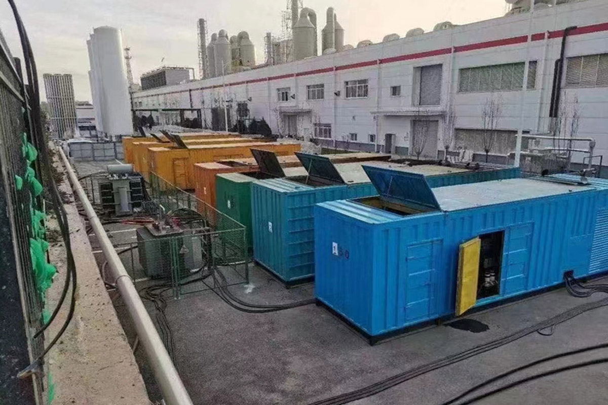 泸定发电机租赁施工现场